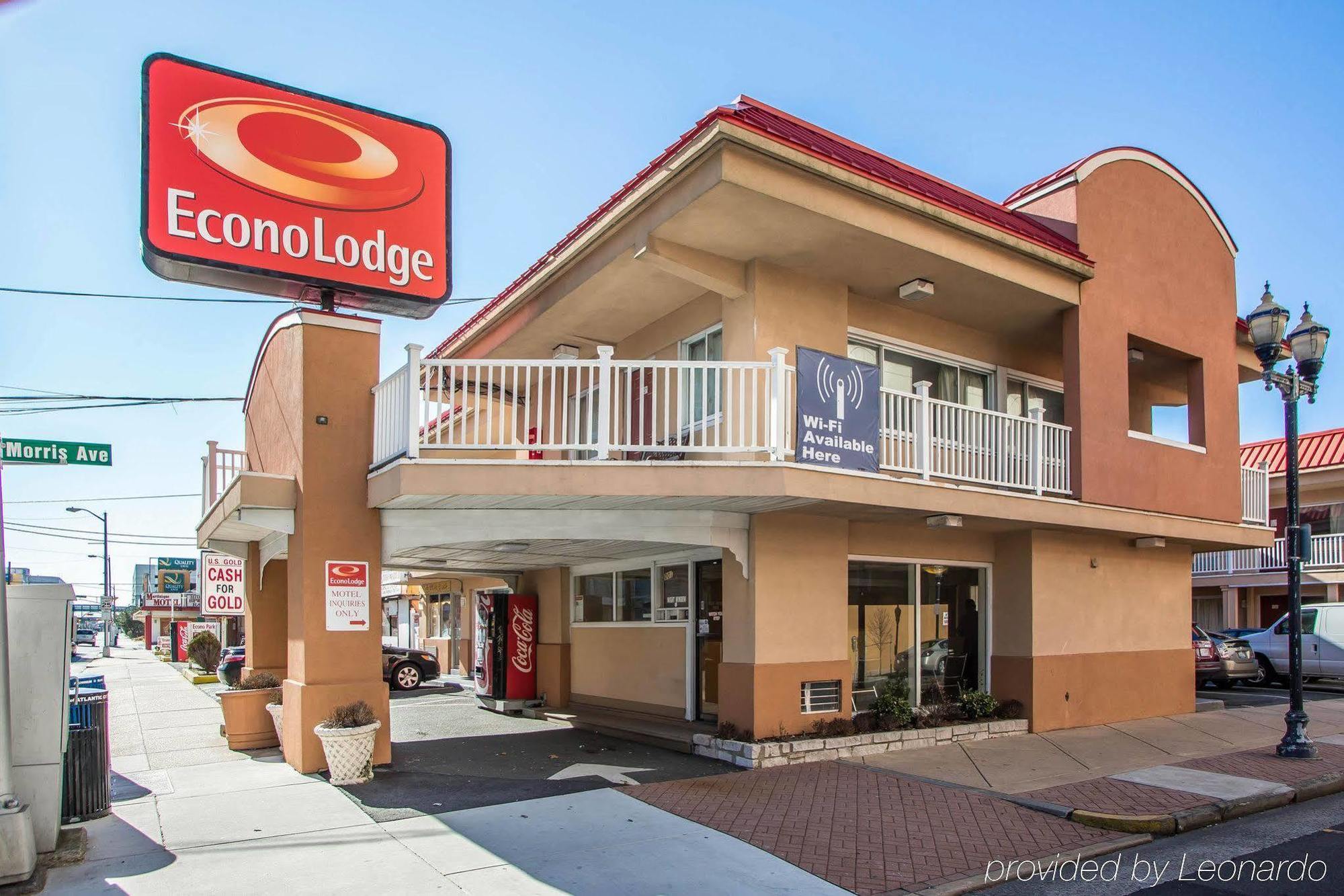 经济木屋海滩及海滨大道酒店 大西洋城 外观 照片
