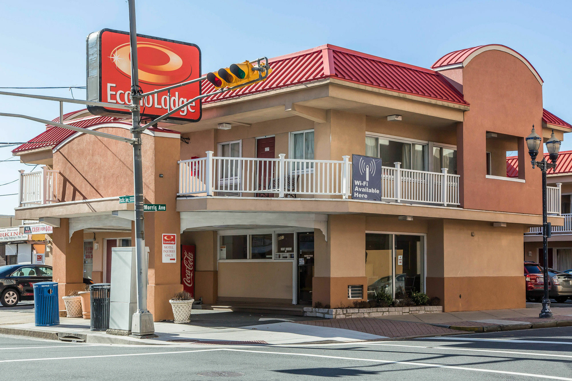 经济木屋海滩及海滨大道酒店 大西洋城 外观 照片